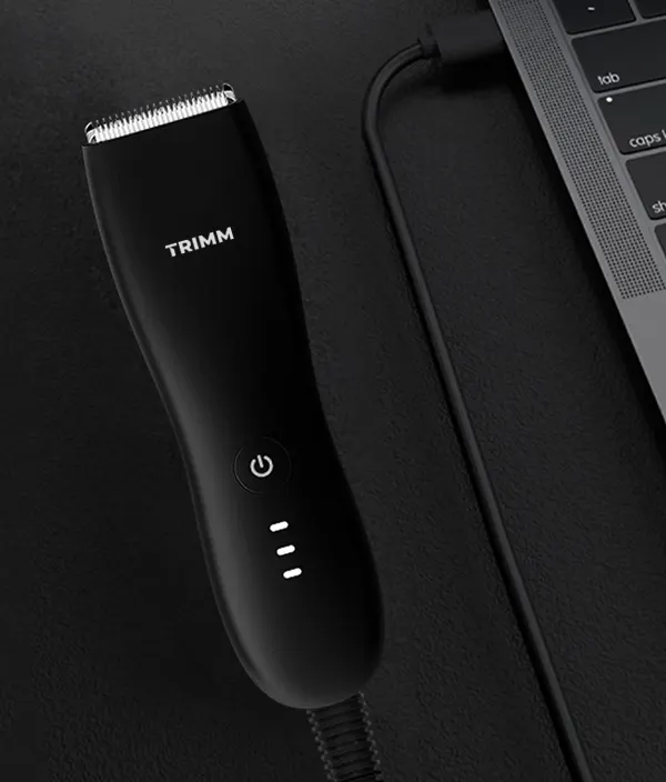 Trimmeri ladataan USB:n kautta tai suoraan verkkovirrasta